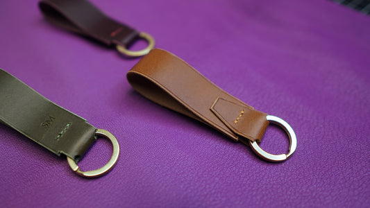 Italian Veg Tan Keychain